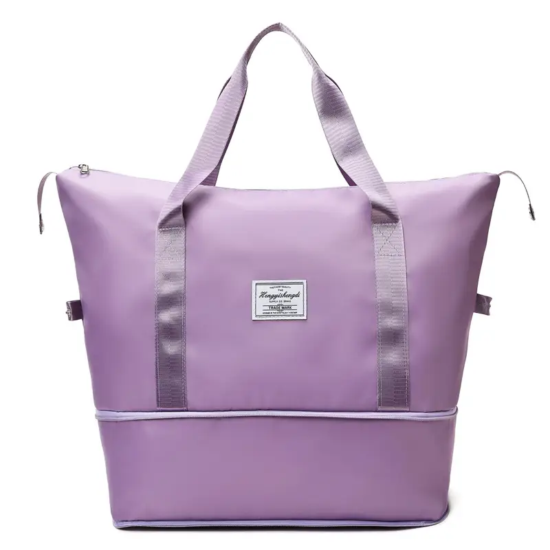 Black Large Capacity Travel Bag for Women - Image 12