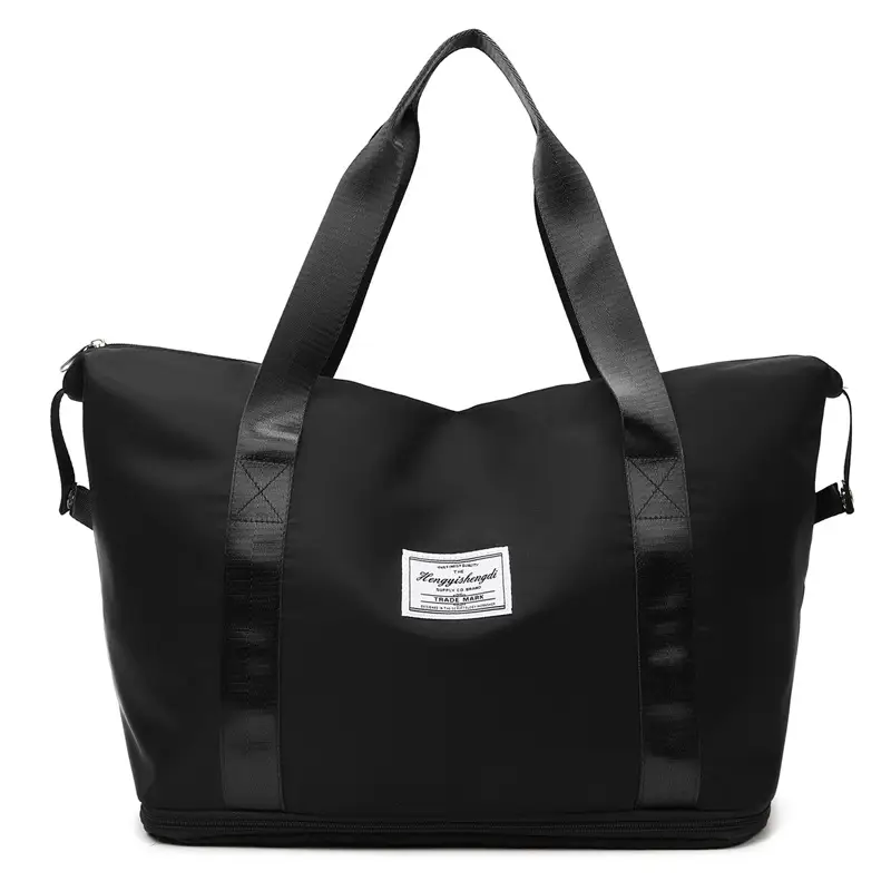 Black Large Capacity Travel Bag for Women - Image 3