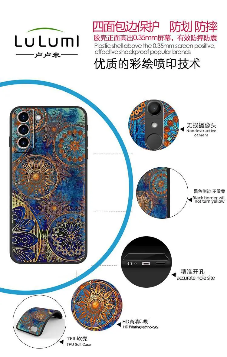 Samsung S21 Phone Case Anti-drop Anti-Tide Texture Personality — feature 3