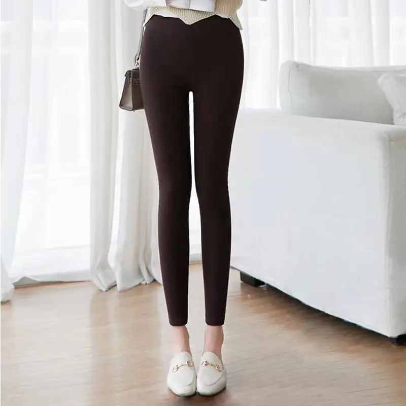 Women's White Leggings Slimming Pencil Pants Spring Summer - Image 7