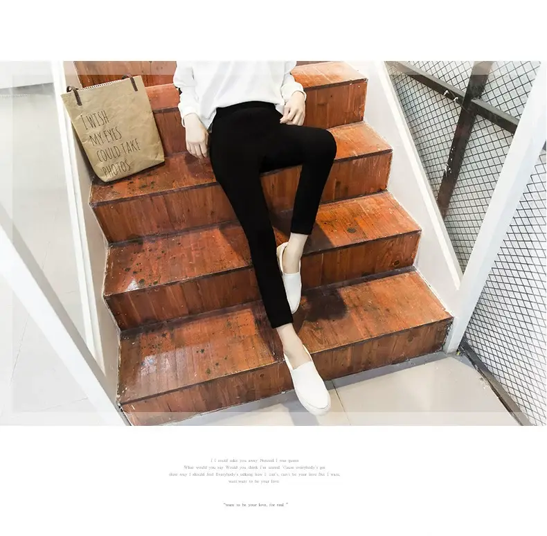 Women's White Leggings Slimming Pencil Pants Spring Summer — feature 12