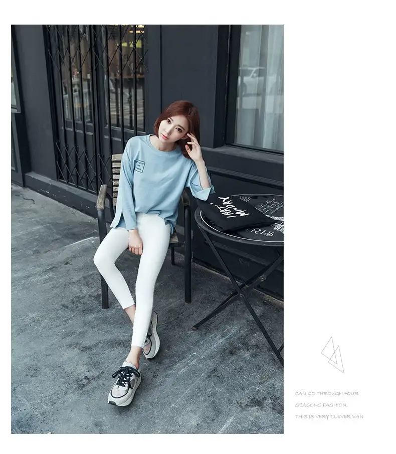 Women's White Leggings Slimming Pencil Pants Spring Summer — feature 17