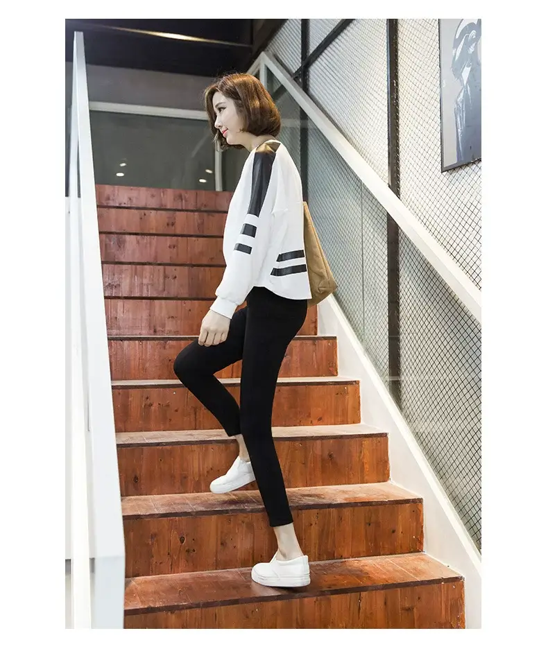 Women's White Leggings Slimming Pencil Pants Spring Summer — feature 9
