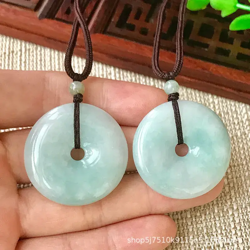 Guan Yu Jade Peace Pendant 30mm Natural Burmese - Image 5