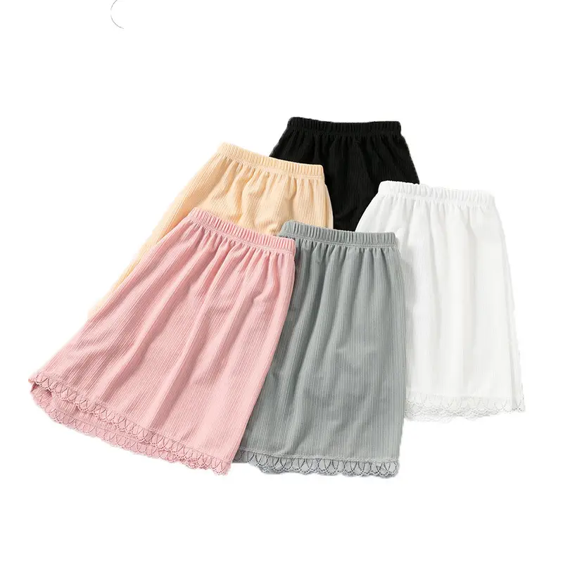 Women Ice Silk Safety Pants White Summer New - Image 10