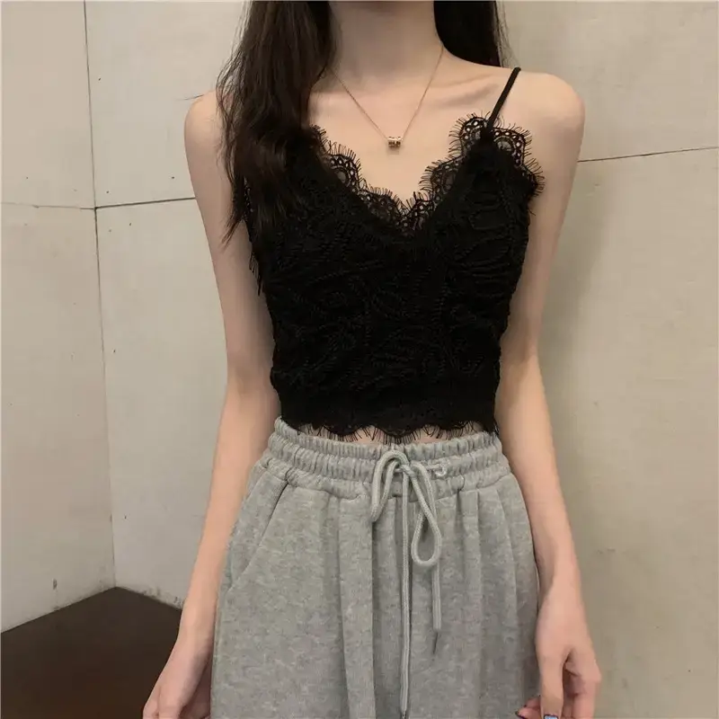 Black Lace Camisole Women's Inner Wear Summer - Image 4
