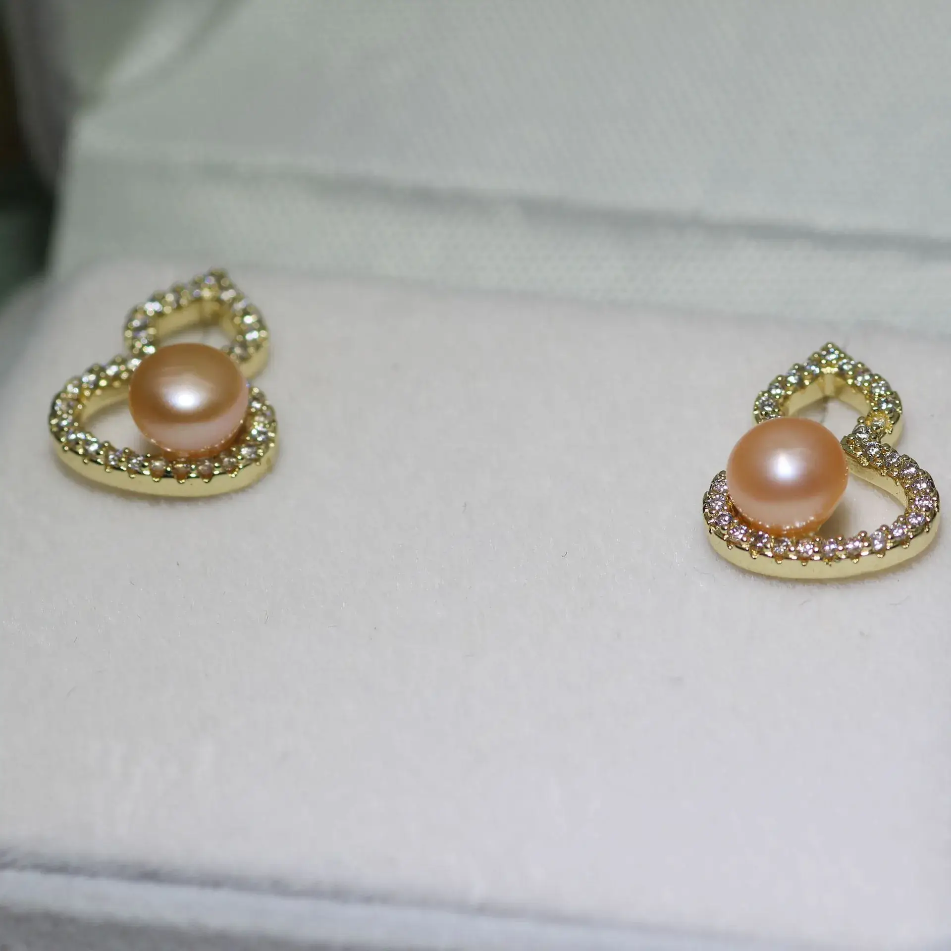 Zhuji Earring S925 Silver Needle Freshwater Pearl Earring (Fulu) 6-7MM Small Gourd Suit — feature 9
