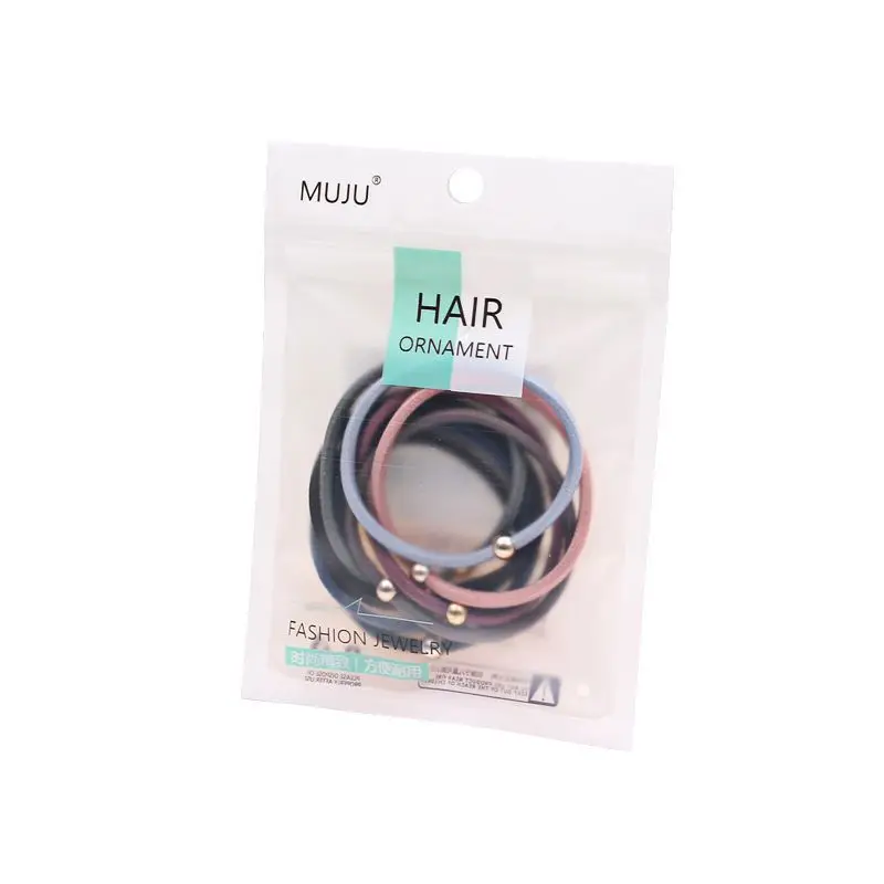 Black Gold Bead Hair Rope Ponytail for Women - Image 7