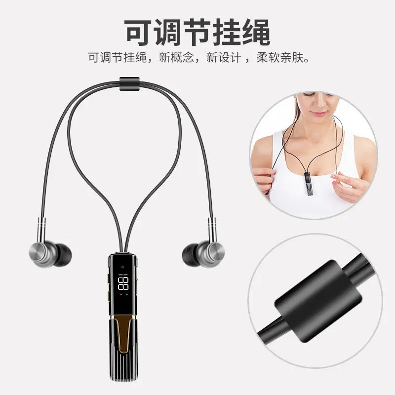 Wireless Bluetooth Headset with AI Voice Control & Magnetic Design - Image 4
