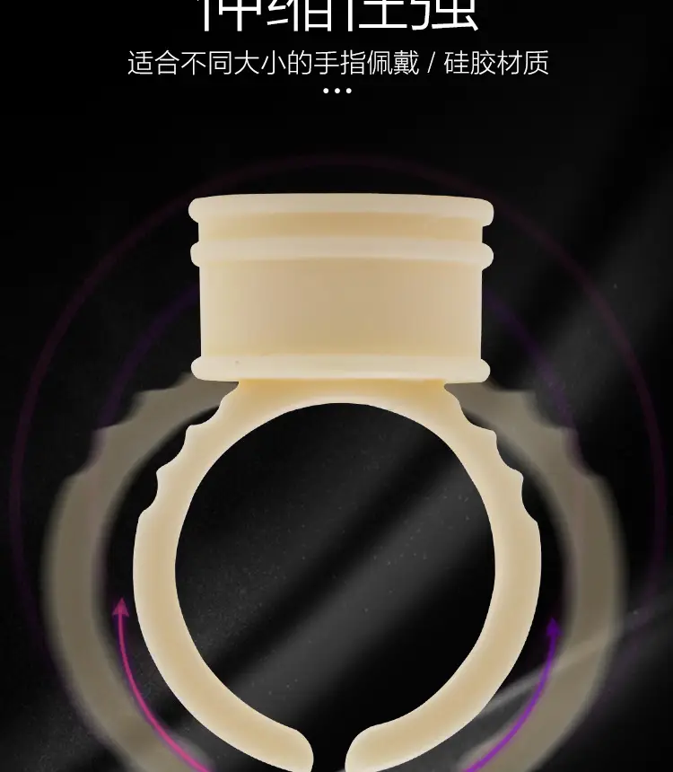 100pcs Semi-Permanent Tattoo Ring Cup Large — feature 6