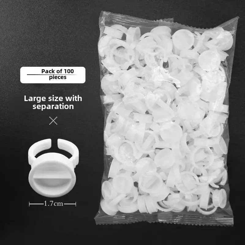 100pcs Semi-Permanent Tattoo Ring Cup Large