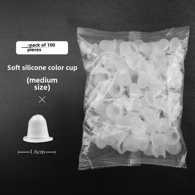 100pcs Semi-Permanent Tattoo Ring Cup Large