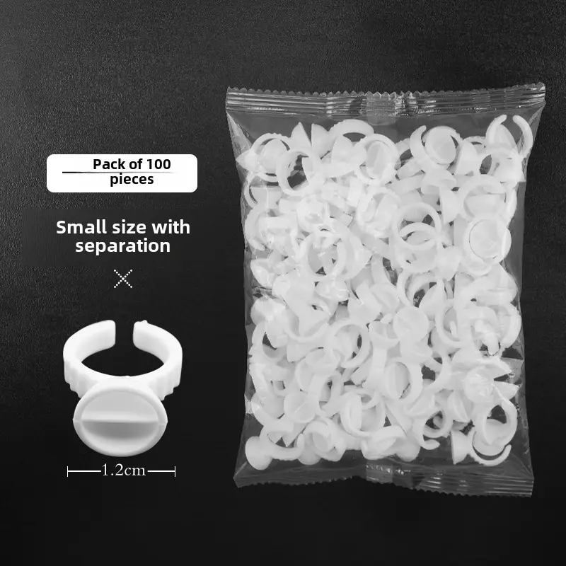 100pcs Semi-Permanent Tattoo Ring Cup Large
