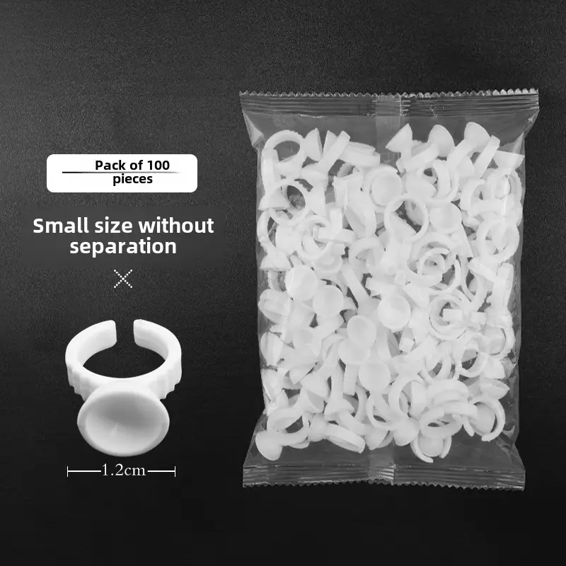100pcs Semi-Permanent Tattoo Ring Cup Large