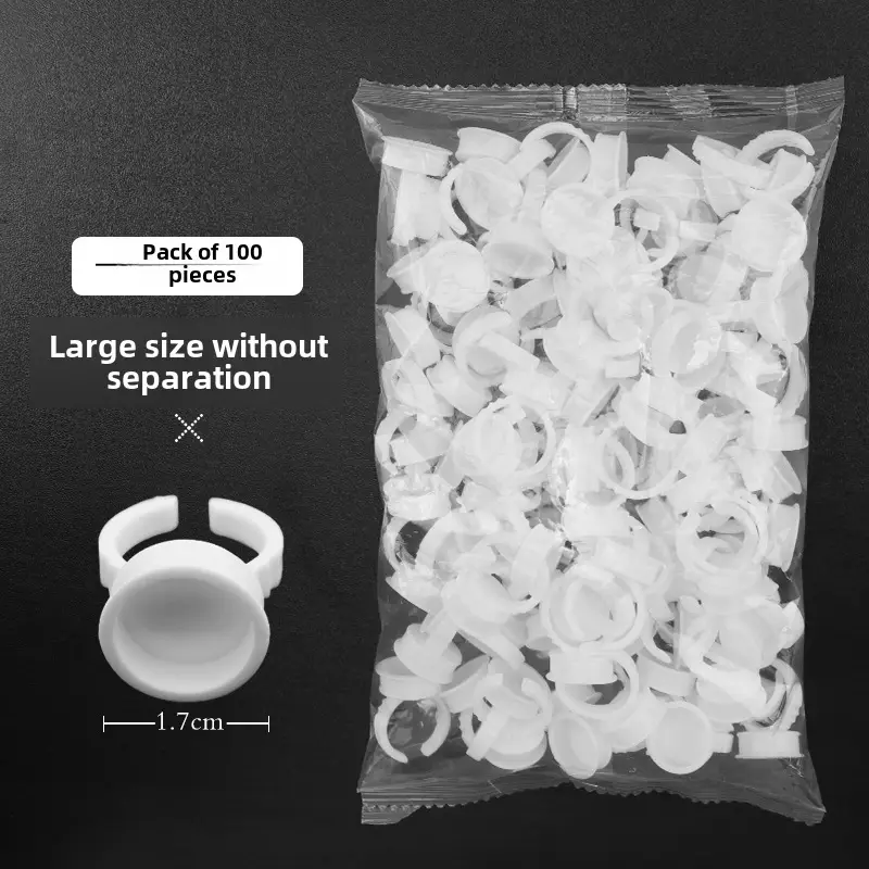 100pcs Semi-Permanent Tattoo Ring Cup Large