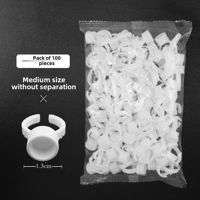 100pcs Semi-Permanent Tattoo Ring Cup Large