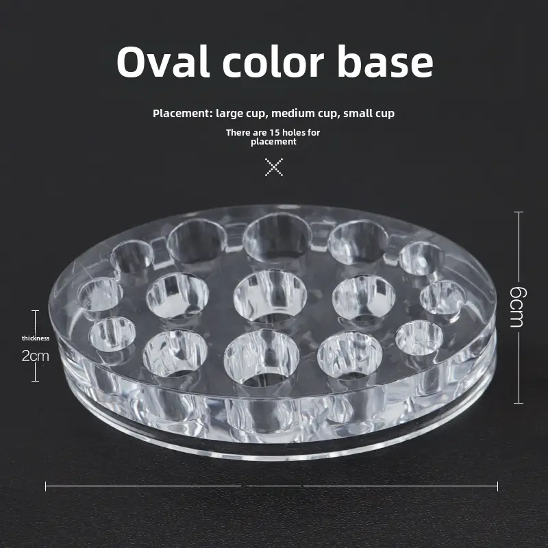 100pcs Semi-Permanent Tattoo Ring Cup Large