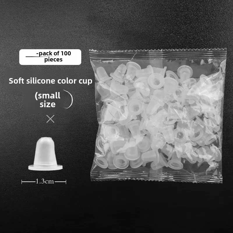100pcs Semi-Permanent Tattoo Ring Cup Large