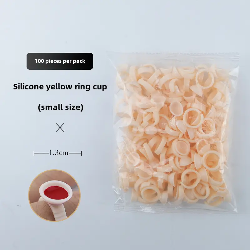 100pcs Semi-Permanent Tattoo Ring Cup Large