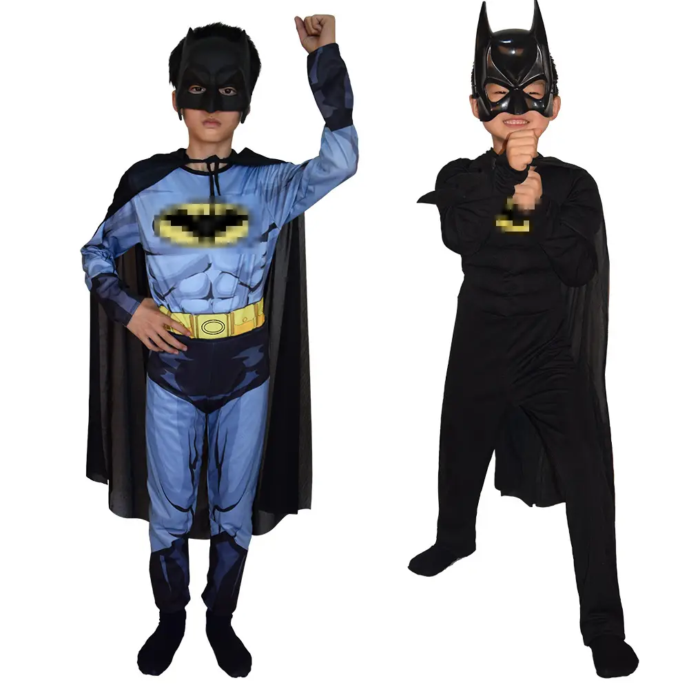 Batman Muscle One-Piece Suit Kids Halloween Costume - Image 4