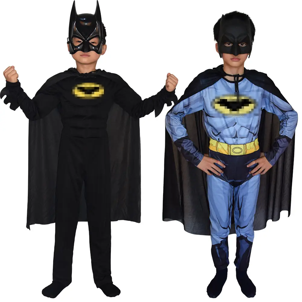 Batman Muscle One-Piece Suit Kids Halloween Costume - Image 5