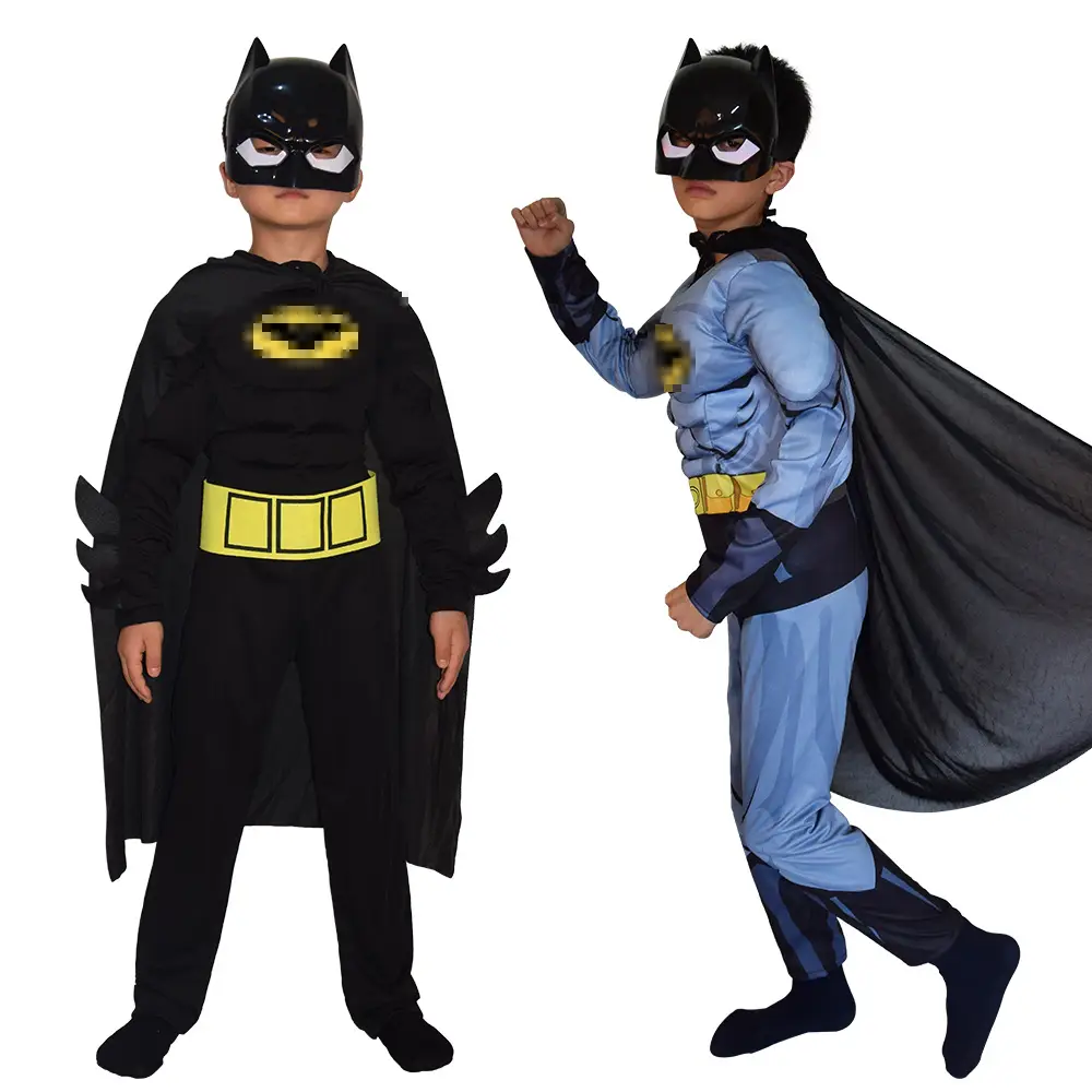 Batman Muscle One-Piece Suit Kids Halloween Costume - Image 6