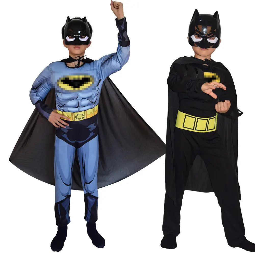 Batman Muscle One-Piece Suit Kids Halloween Costume - Image 7