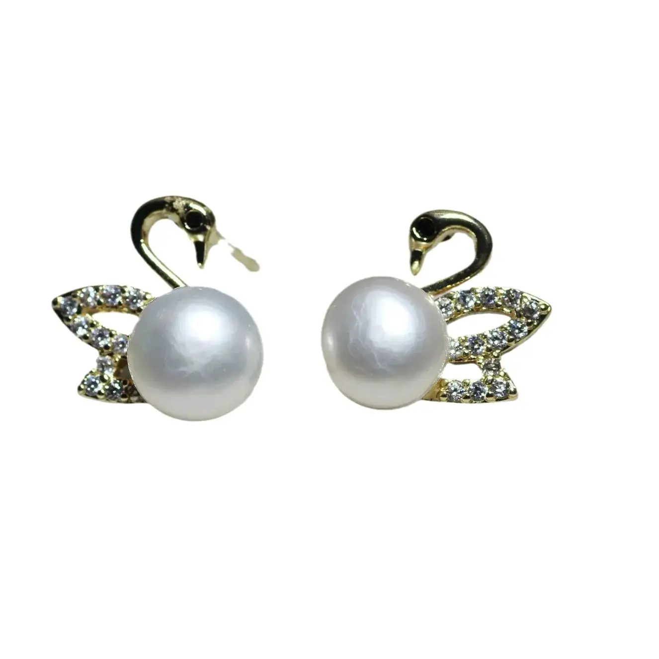 Dan Tao S925 Silver Pearl Little Swan Earrings - Image 6