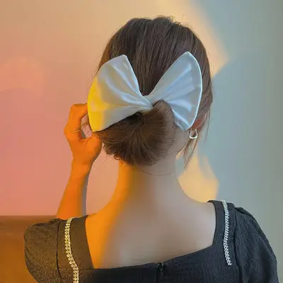 Red Lazy Twist Hair Curler Bow for Women - Image 4