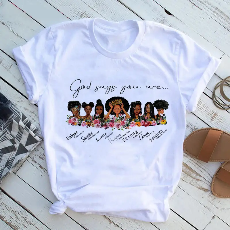 Women T-Shirt African Print Feminist Design - Image 15