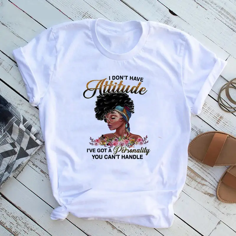 Women T-Shirt African Print Feminist Design - Image 17