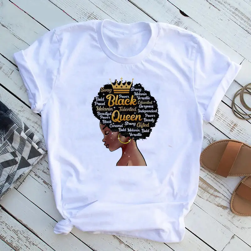 Women T-Shirt African Print Feminist Design - Image 19