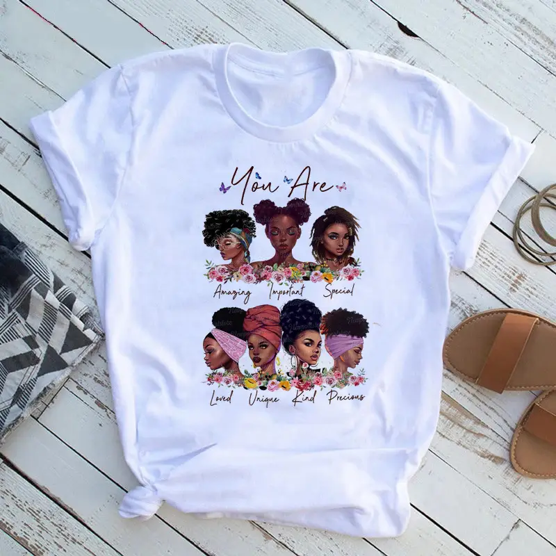 Women T-Shirt African Print Feminist Design - Image 20