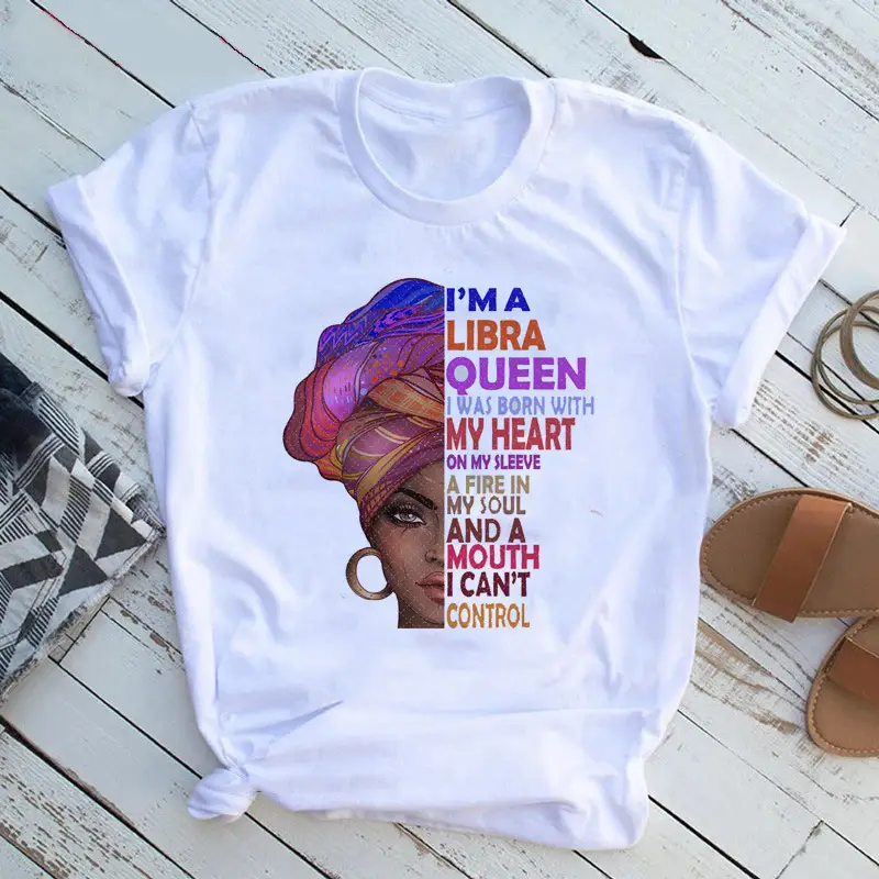 Women T-Shirt African Print Feminist Design - Image 21