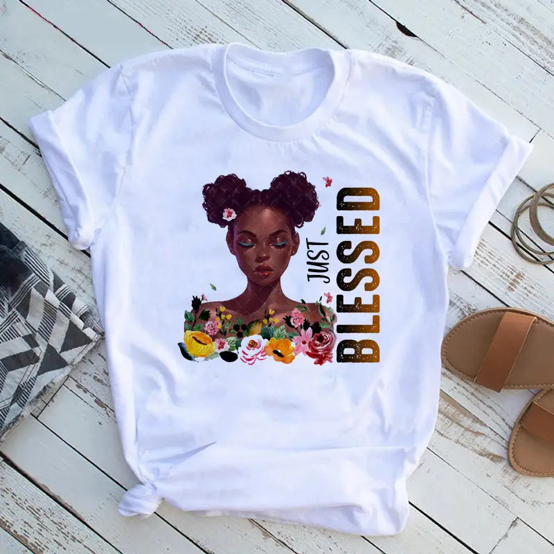 Women T-Shirt African Print Feminist Design - Image 24