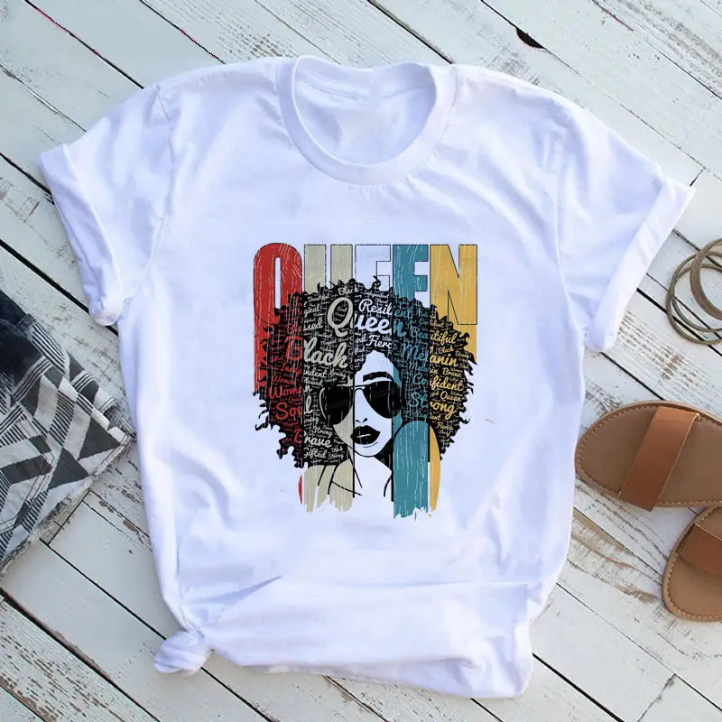 Women T-Shirt African Print Feminist Design - Image 26