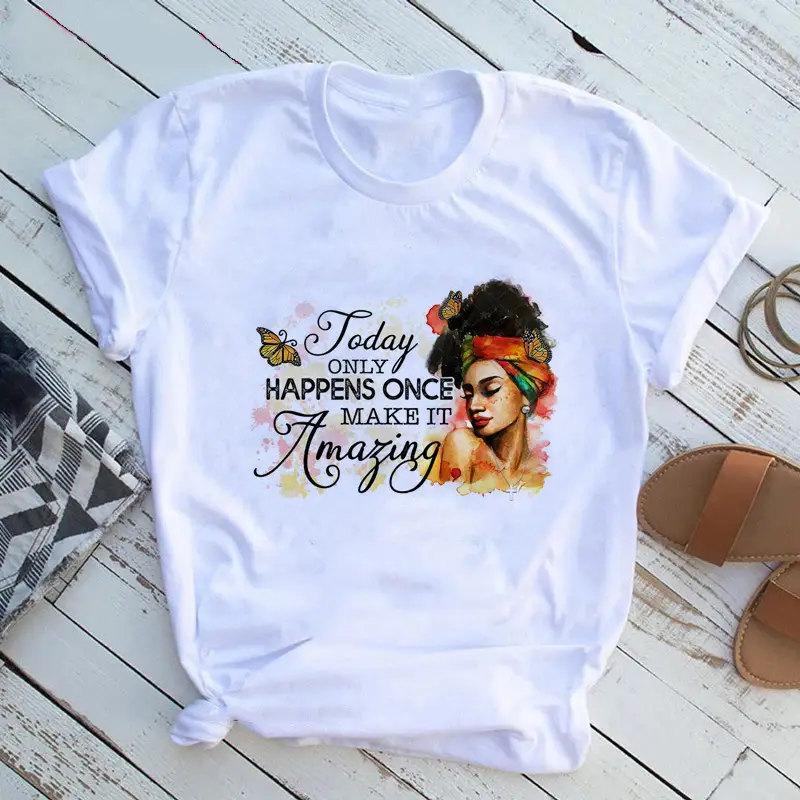 Women T-Shirt African Print Feminist Design - Image 27
