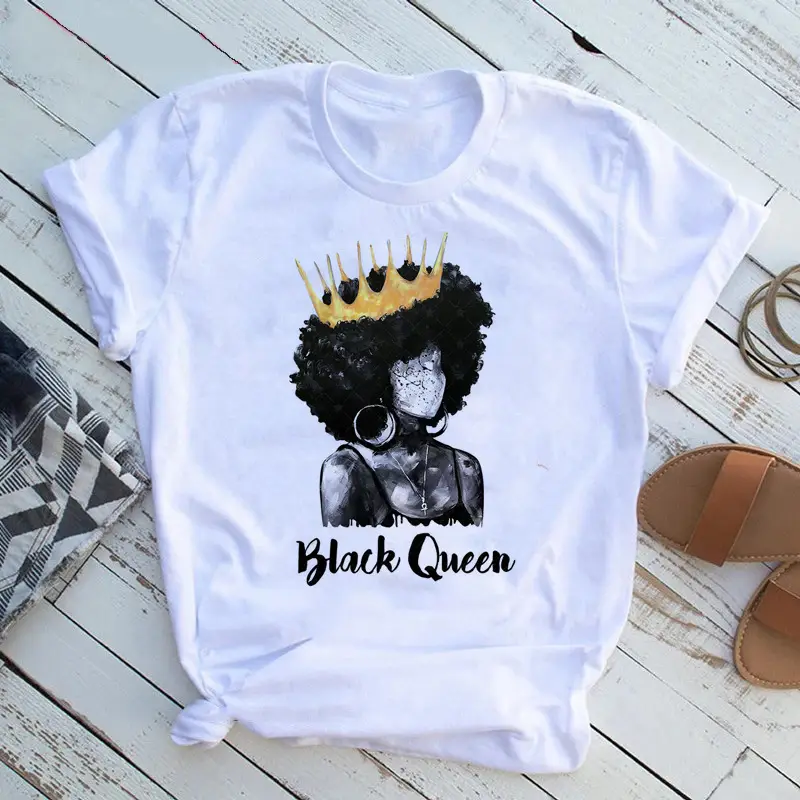 Women T-Shirt African Print Feminist Design - Image 34