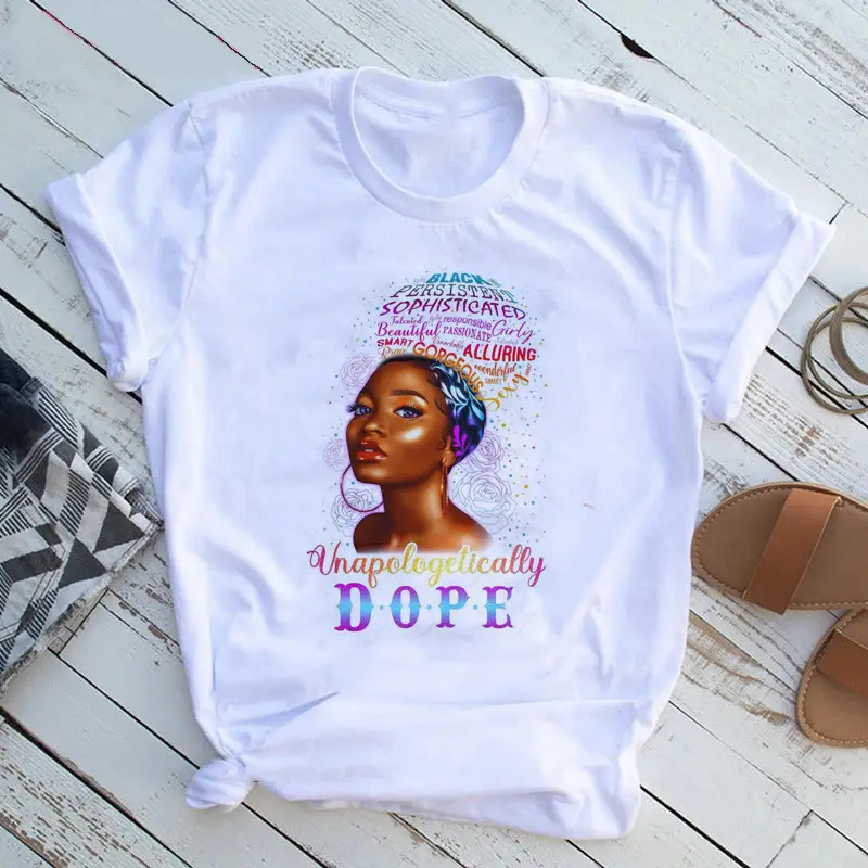 Women T-Shirt African Print Feminist Design - Image 35
