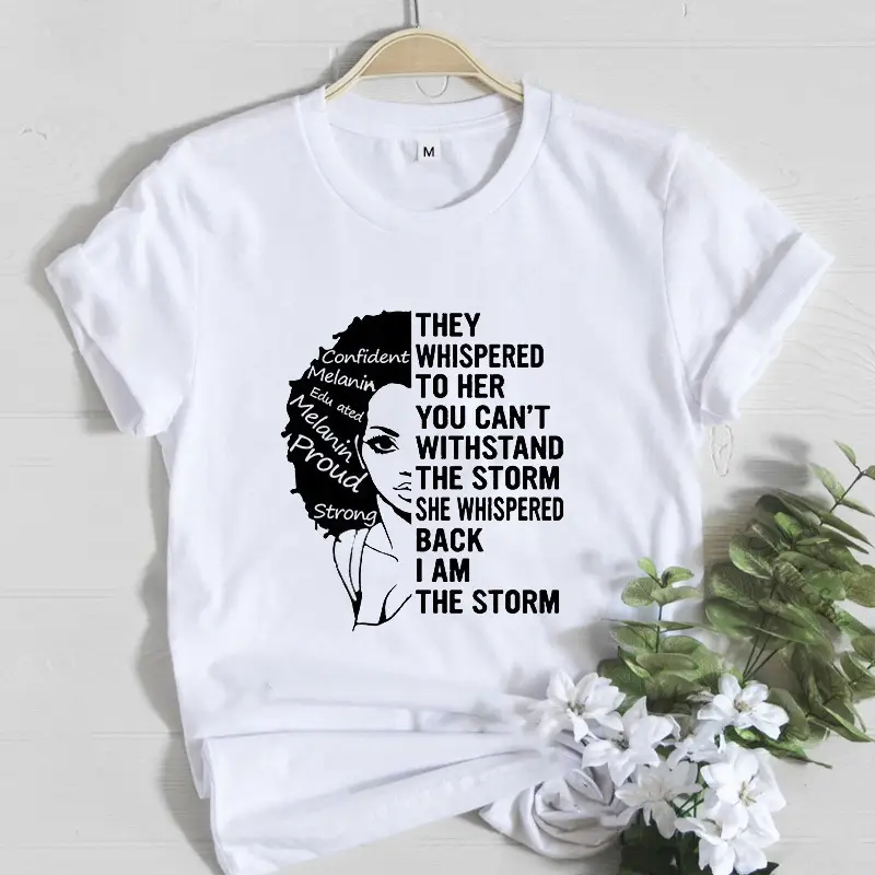 Women T-Shirt African Print Feminist Design - Image 4