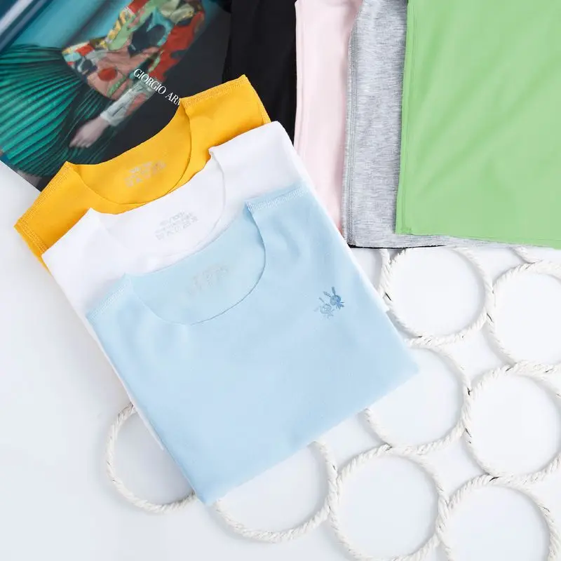 Children's Yellow T-Shirt Modal Summer Breathable - Image 15