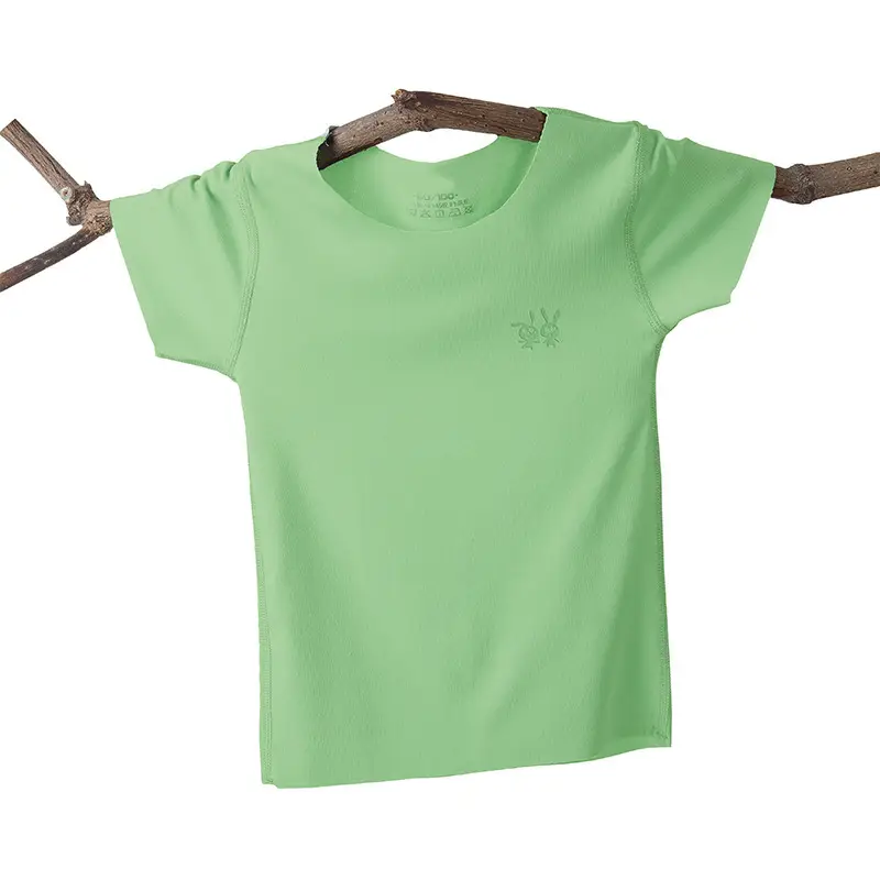 D de-seamless short sleeve) green
