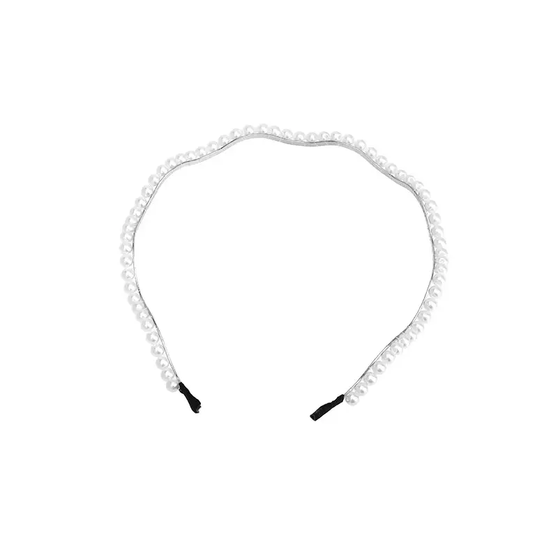 French Style Pearl Pressing Headband for Women