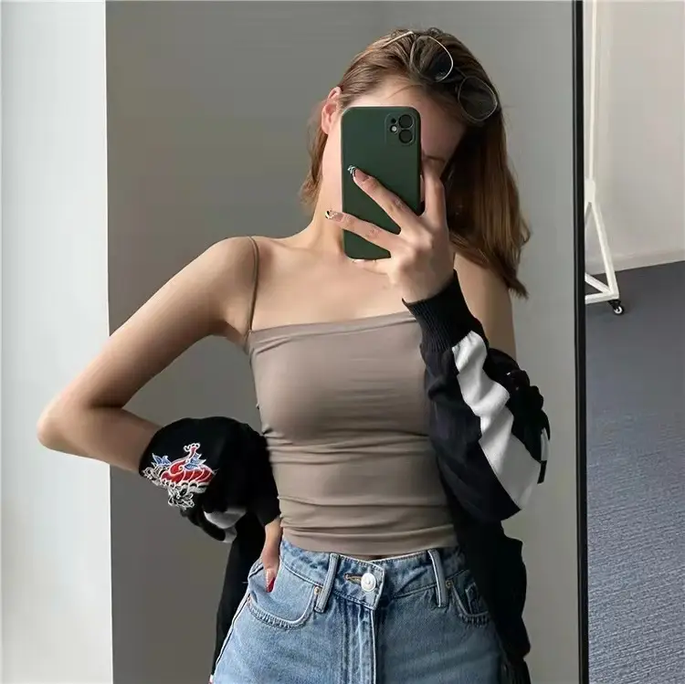 Women's One-piece Back Underwear Chest Pad One-piece Back Underwear