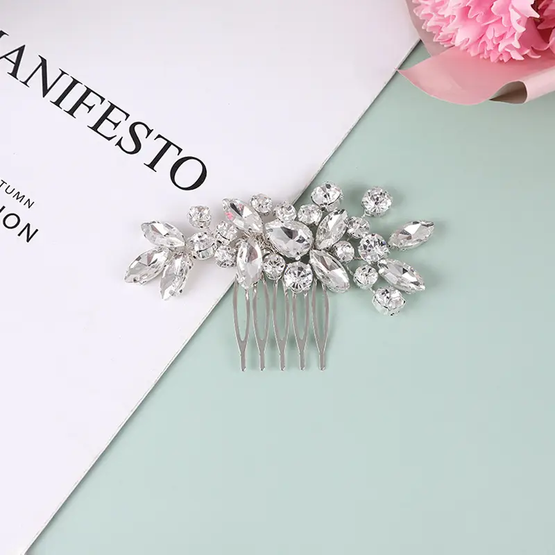 Crystal Insert Bridal Hair Comb for Women - Image 4
