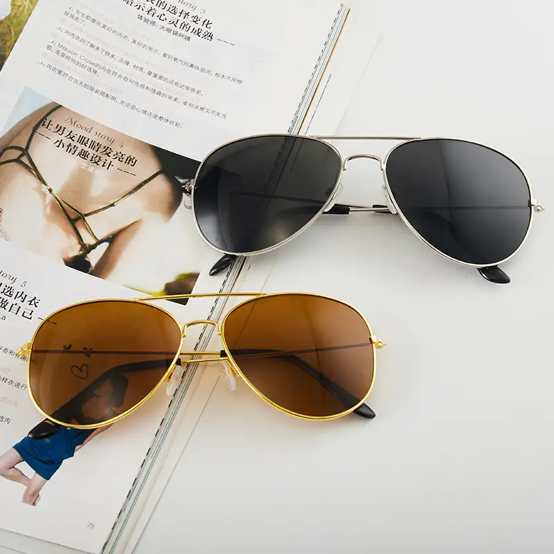 Men's Blue Mirror Metal Sunglasses Pilot Toad - Image 44