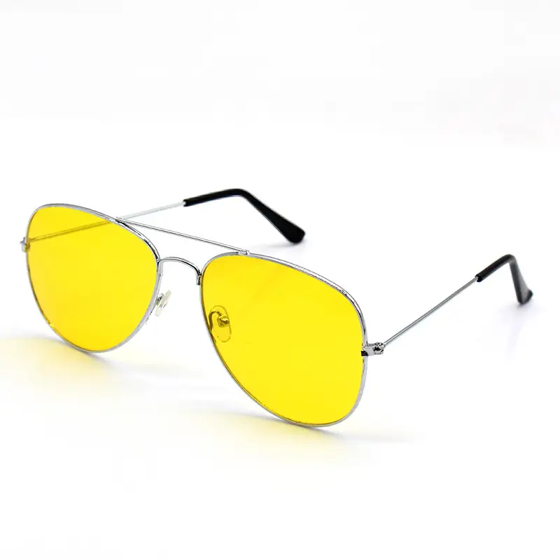 Silver Frame Night Vision Yellow
