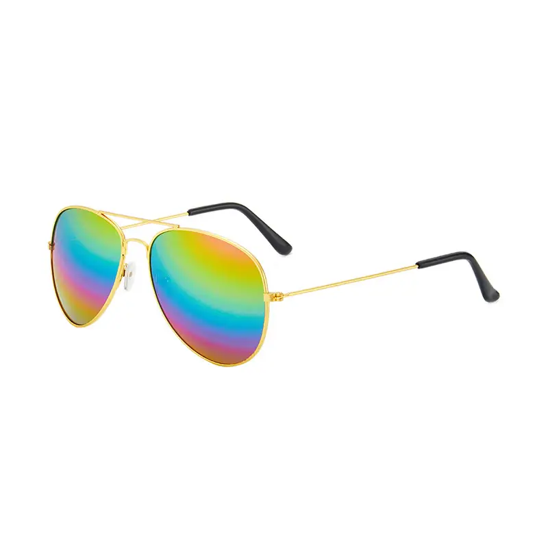 Men's Blue Mirror Metal Sunglasses Pilot Toad - Image 17