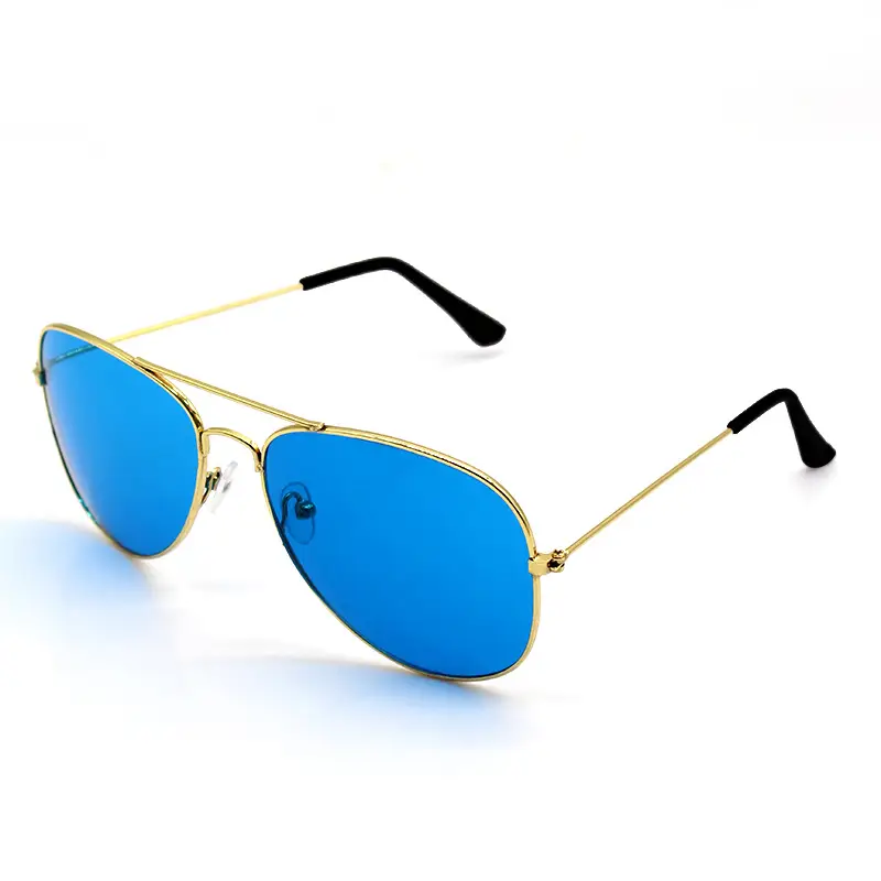 Men's Blue Mirror Metal Sunglasses Pilot Toad - Image 28
