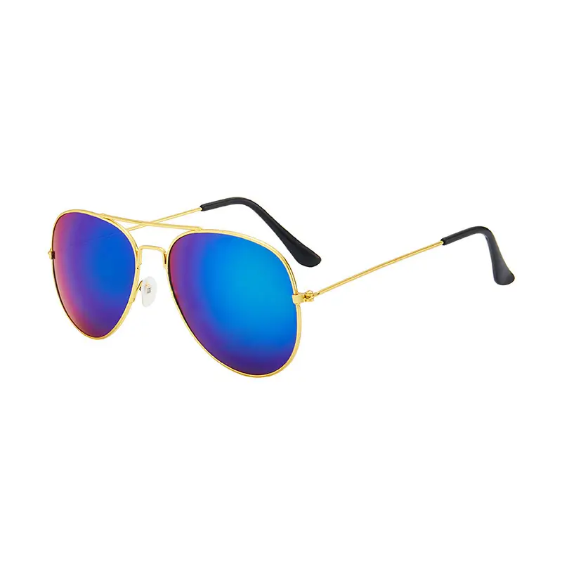 Men's Blue Mirror Metal Sunglasses Pilot Toad - Image 7